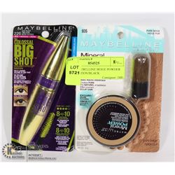 NEW MAYBELLINE BEIGE POWDER FOUNDATION/BLACK