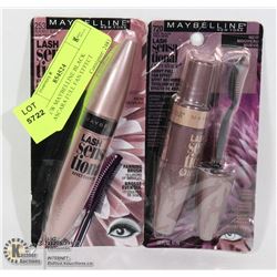 2 NEW MAYBELLINE BLACK MASCARA FULL FAN EFFECT