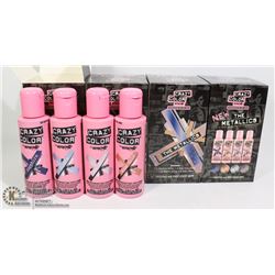 FOUR BOXES OF CRAZY COLOR THE METALLICS SEMI