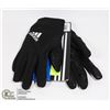 Image 1 : NEW ADIDAS LADIES WINTER RUNNING GLOVES SIZE: L