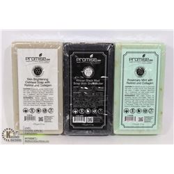 3 ASSORTED BARS OF PROMISE CBD BAR SOAP