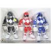 Image 1 : THREE POWER RANGER ACTION FIGURES