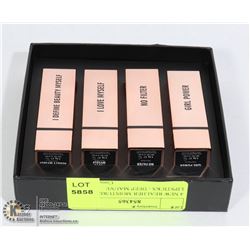 4 NEW REALHER MOISTURIZING LIPSTICKS - DEEP MAUVE