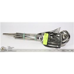 LOT OF 5 ST. STEEL DESIGNER KITCHEN UTENSILS