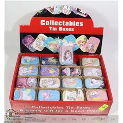 RETAIL DISPLAY OF TIN BOXES