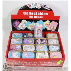 RETAIL DISPLAY OF TIN BOXES