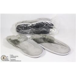 TWO PAIRS OF SIZE MEDIUM SLIPPERS