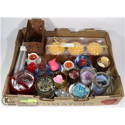 LARGE LOT OF VOTIVES, ELECTRIC WAX/OIL