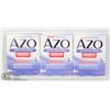 Image 1 : THREE BOXES OF AZO URINARY PAIN RELIEF