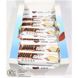 BOX OF BUILT BAR ENERGY/ PROTEIN BARS
