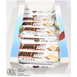 BOX OF BUILT BAR ENERGY/ PROTEIN BARS