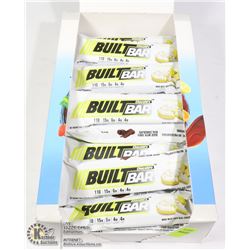BOX OF BUILT BAR ENERGY/ PROTEIN BARS