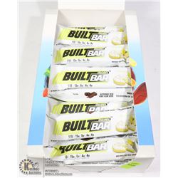 BOX OF BUILT BAR ENERGY/ PROTEIN BARS