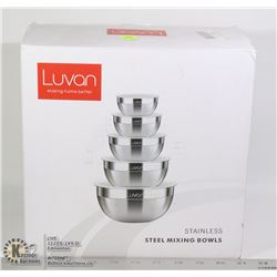 LUVAN STAINLESS TELL MIXING BOWL SET