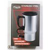 Image 1 : NEW 14-OZ STAINLESS STEEL HEATED TRAVEL MUG