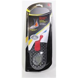 NEW MENS ADJUSTABLE SIZE SHOCK GUARD INSOLES