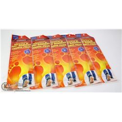 5 PACKS OF SELF HEATING INSOLE FOOT WARMERS