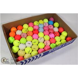 5 DZ COLOURED RECLAIMED GOLF BALLS
