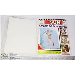 VINTAGE 1982 SUNSHINE CALENDAR WITH ORIGINAL