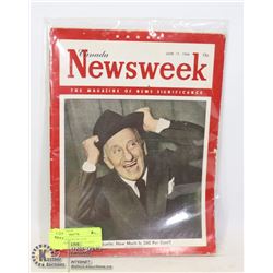 CANADA NEWSWEEK JUNE 11/1946JIMMY DURANTE 15 CENT