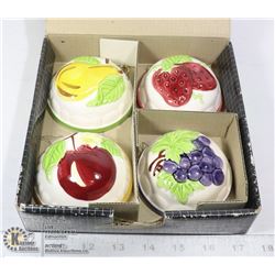 SET OF 4 HANDCRAFTED CERAMIC GAILSTYN SUTTON