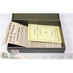 1933-34 TURRET CIGARETTE NHL HOCKEY CARD LEAFLET&