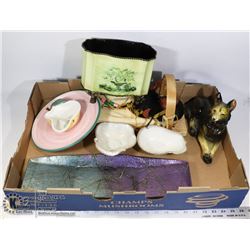 FLAT OF HOME DECOR MISC.