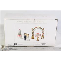 4PC WEDDING MINIATURE FIGURINE STARTER SET