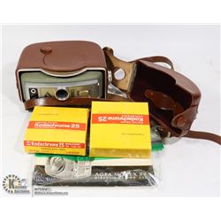 VINTAGE AGFA MOVEX 88 MOVIE CAMERA, CASE,