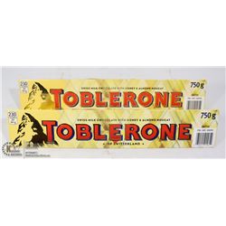 LOT OF TWO 750G OF TOBLERONE