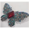 Image 1 : RHINESTONE BUTTERFLY BROOCH