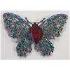 Image 2 : RHINESTONE BUTTERFLY BROOCH