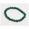Image 1 : #177-NATURAL MALACHITE BEAD BRACELET 8mm/7.5"