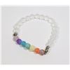 Image 1 : #195-7 CHAKRA YOGA BRACELET 8mm/7.5"