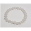 Image 1 : #180-NATURAL SELENITE BEAD BRACELET 8mm/7.5"