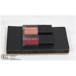 2 NEW REALHER MATTE LIQUID LIPSTICKS - DARK PINK &