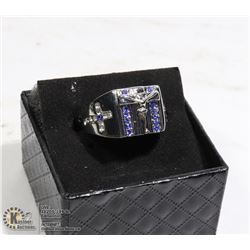 MENS CRUCIFIXION RING SIZE 10