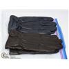 Image 1 : 2PK LADIES LEATHER GLOVES SMALL