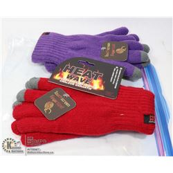 2PK LADIES HEAT WAVE GLOVES