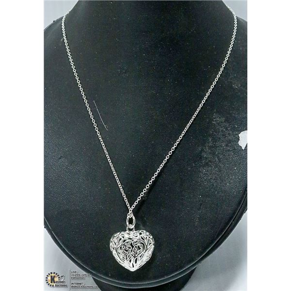 925 STERLING SILVER HEART NECKLACE