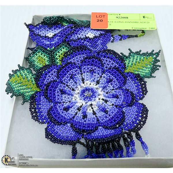 ELABORATE LONG HANDBEADED NECKLACE