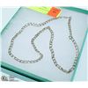 Image 1 : 22" CURB STERLING SILVER CHAIN
