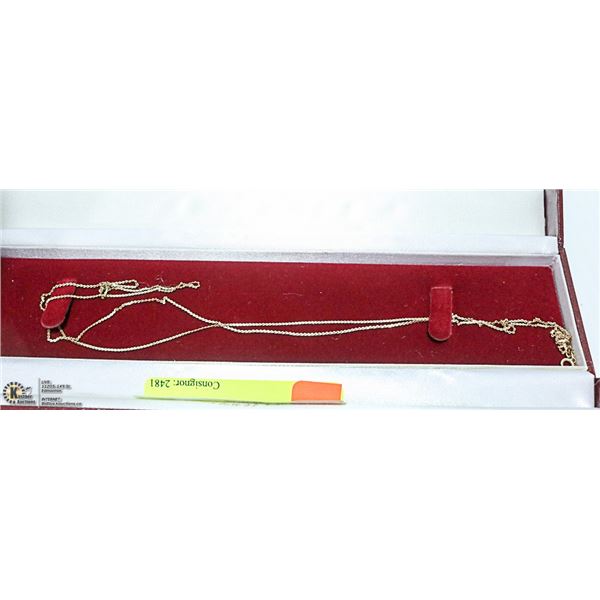 10K GOLD CHAIN - 32" LONG