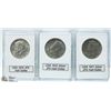 Image 1 : 3 USA JOHN F KENNEDY SILVER HALF DOLLARS