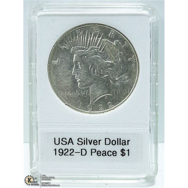 USA 1922-D SILVER DOLLAR 90% SILVER