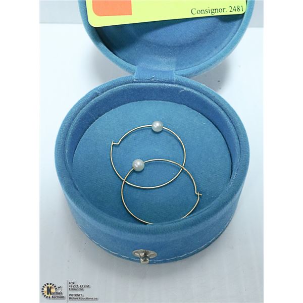 10K GOLD HOOP EARRINGS