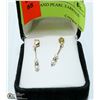 Image 1 : 10K GOLD AND PEARL EARRINGS