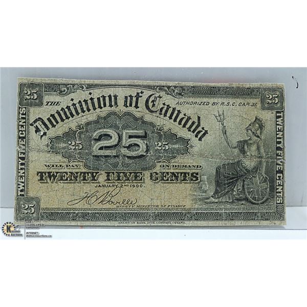 1900 25C SHINPLASTER BOVILLE #DC-15B