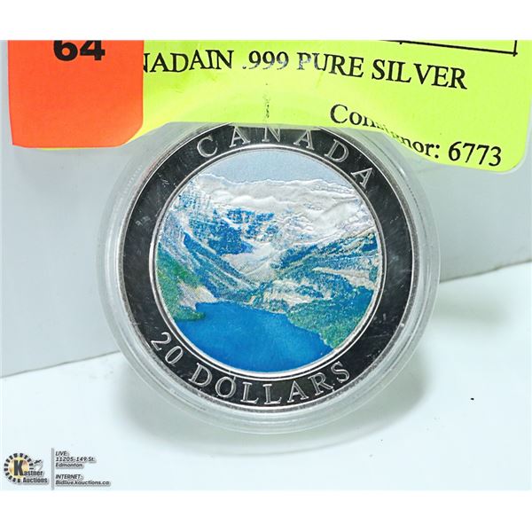2003 CANADAIN .999 PURE SILVER $20