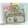 Image 1 : MIX OF WORLD BANK NOTES INCLUDING 1928 $2 USA